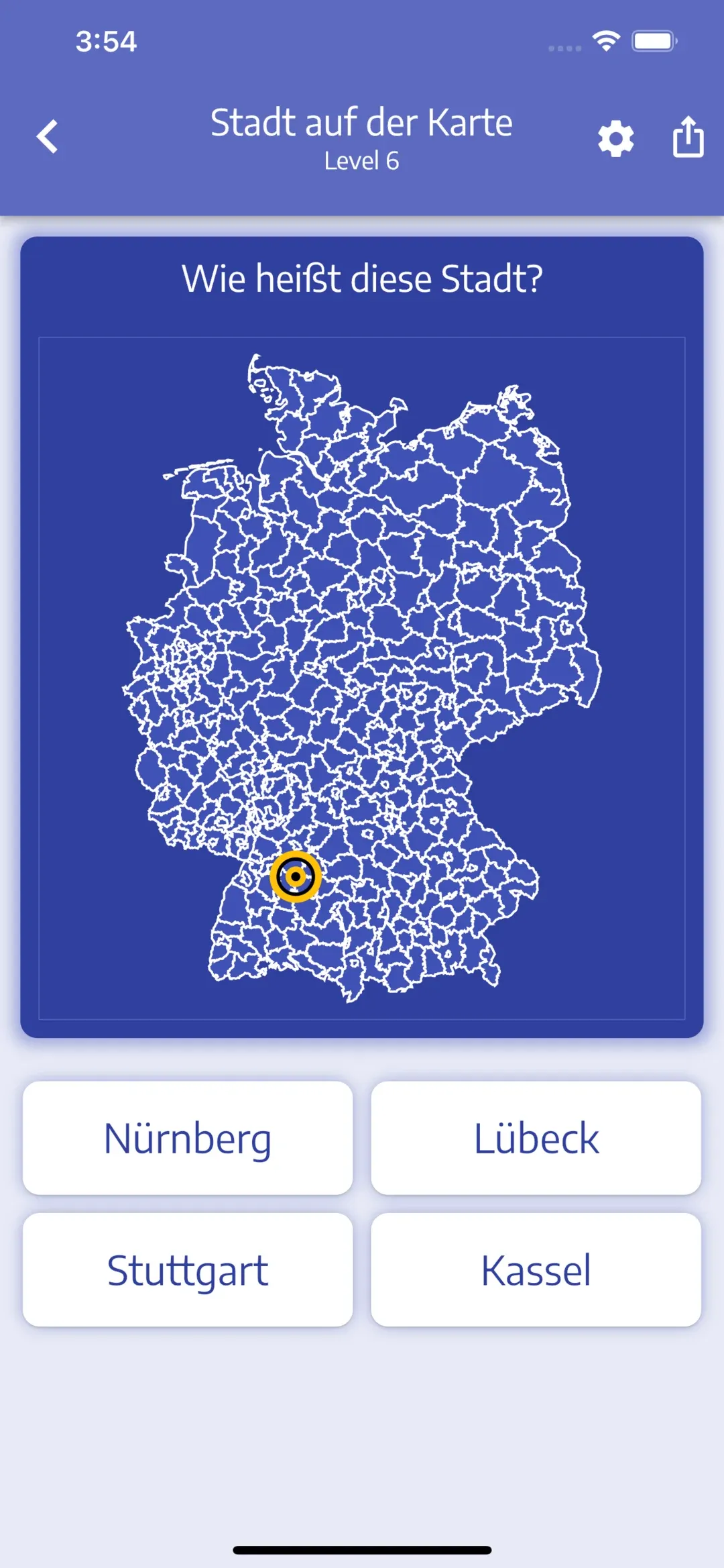 Finde die großen Städte jedes Landes