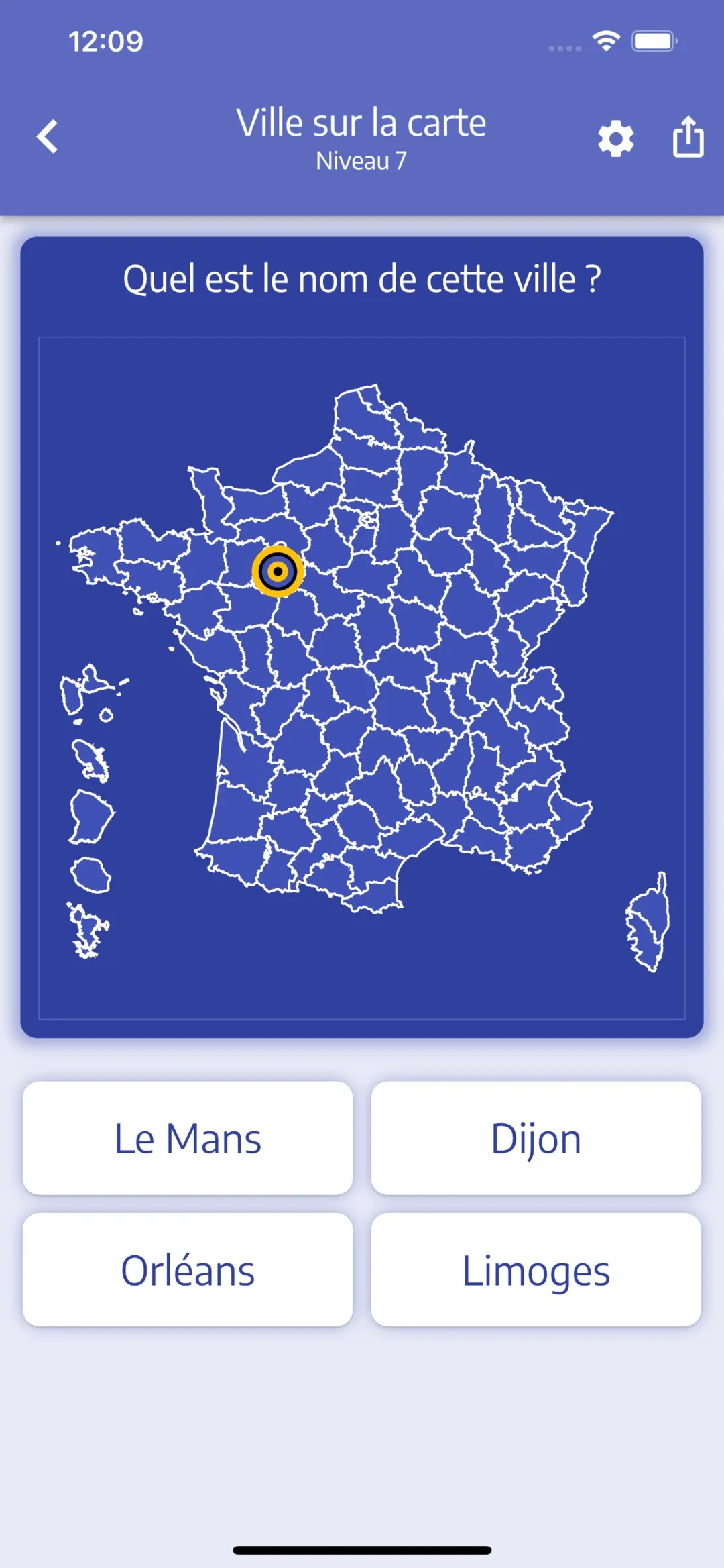 Placez les grandes villes de chaque pays