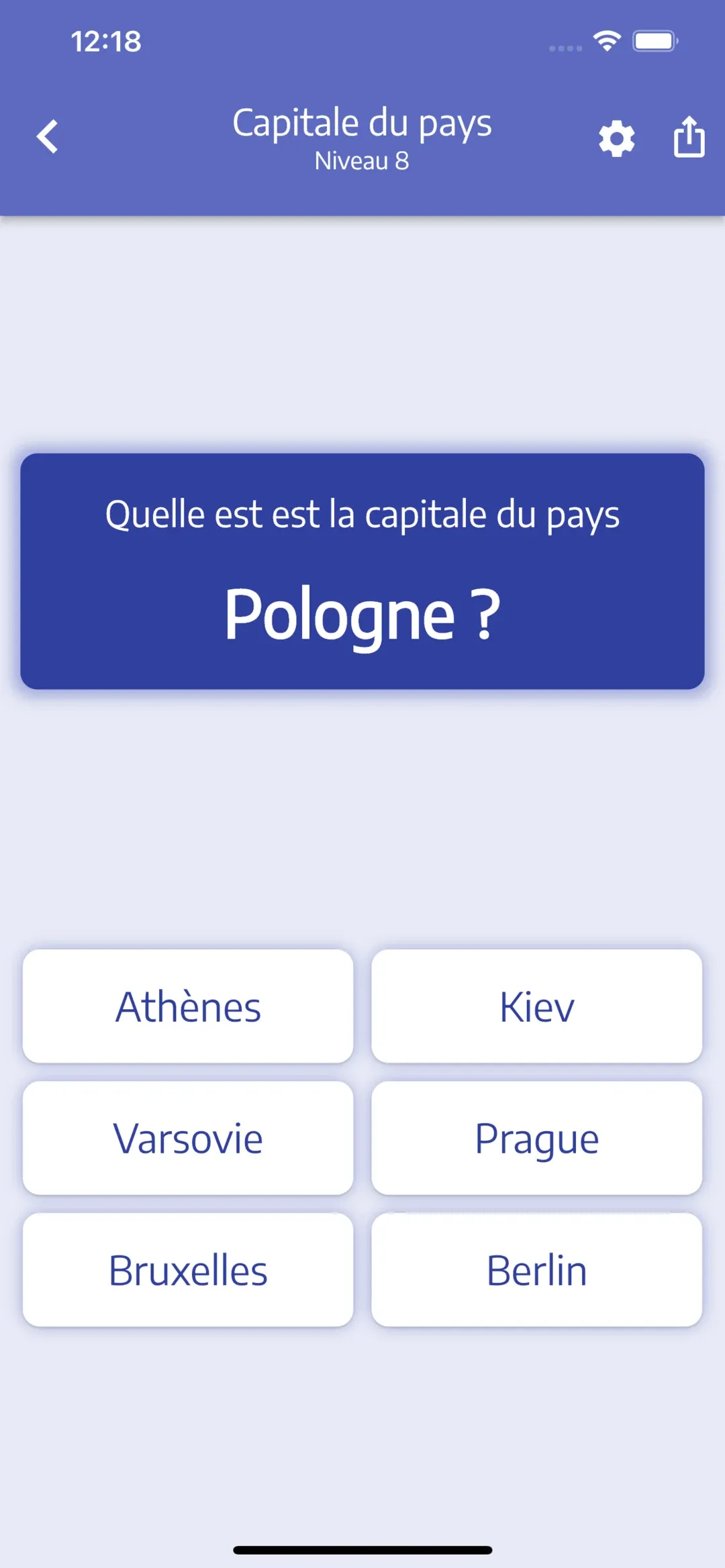 Capitales des pays, des États et des régions