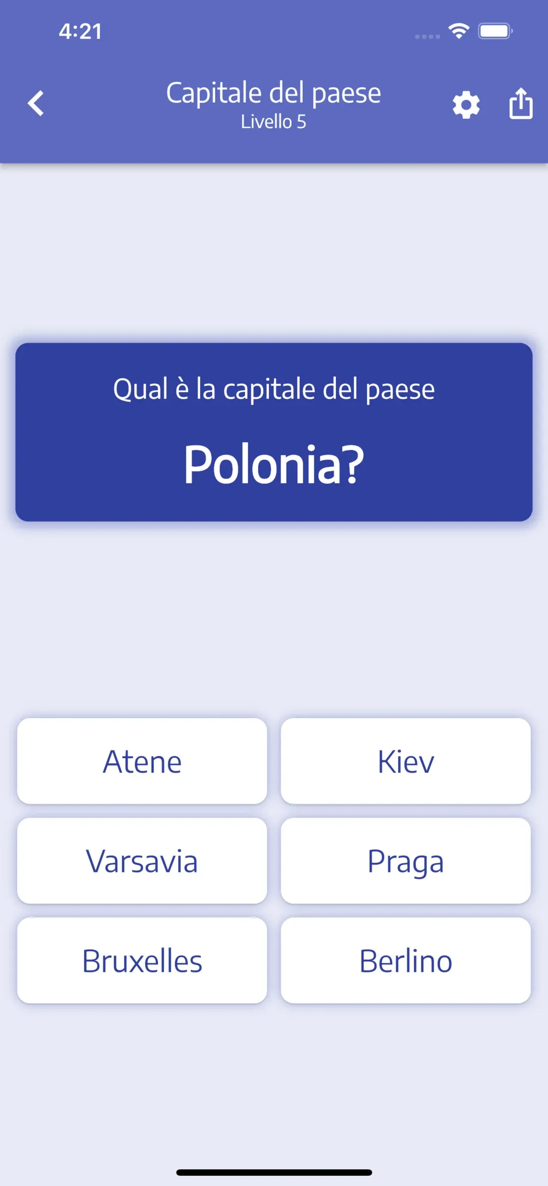 Capitali di paesi, stati e regioni