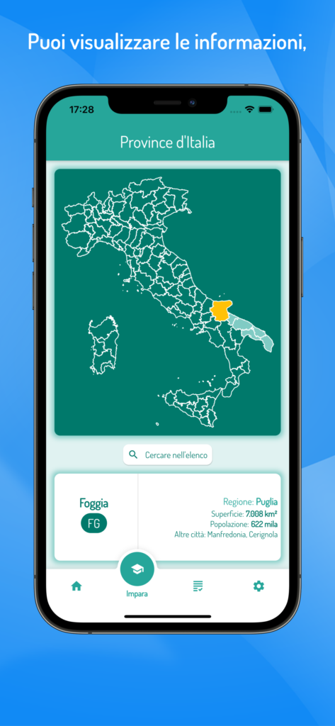 Province e città d'Italia